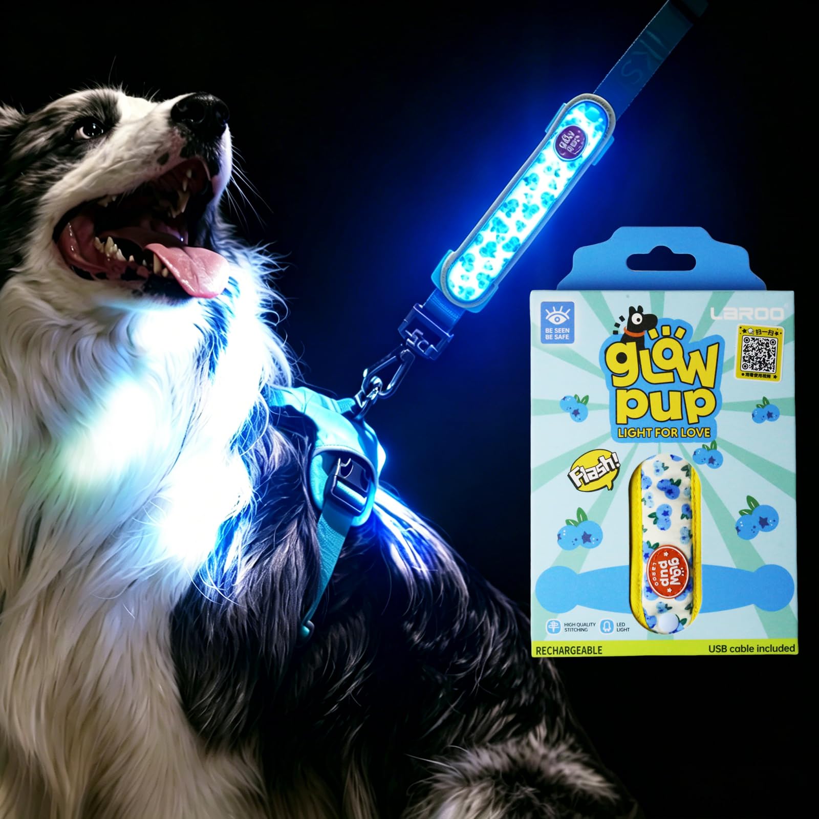 LaRoo Dog USB for Nighttime High 3 Lighting Modes for and Lightweight for Extra Small and Pet Supplies Light-Up Collar, Rechargeable, Walks,
LaRoo Dog USB for Nighttime High 3 Lighting Modes for and Lightweight for Extra Small and Pet Supplies Light-Up Collar, Rechargeable, Walks,