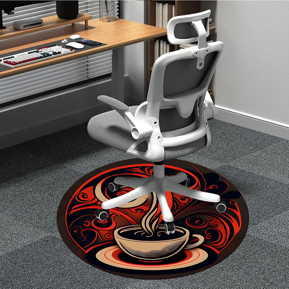1PC Caffeine Art Office Round Area Rug, Indoor Mat Suitable For Office, Under Office Chairs Bedroom Living Room Home Decor, Room Deco 120 80cm by 80cm
1PC Caffeine Art Office Round Area Rug, Indoor Mat Suitable For Office, Under Office Chairs Bedroom Living Room Home Decor, Room Deco 120 80cm by 80cm