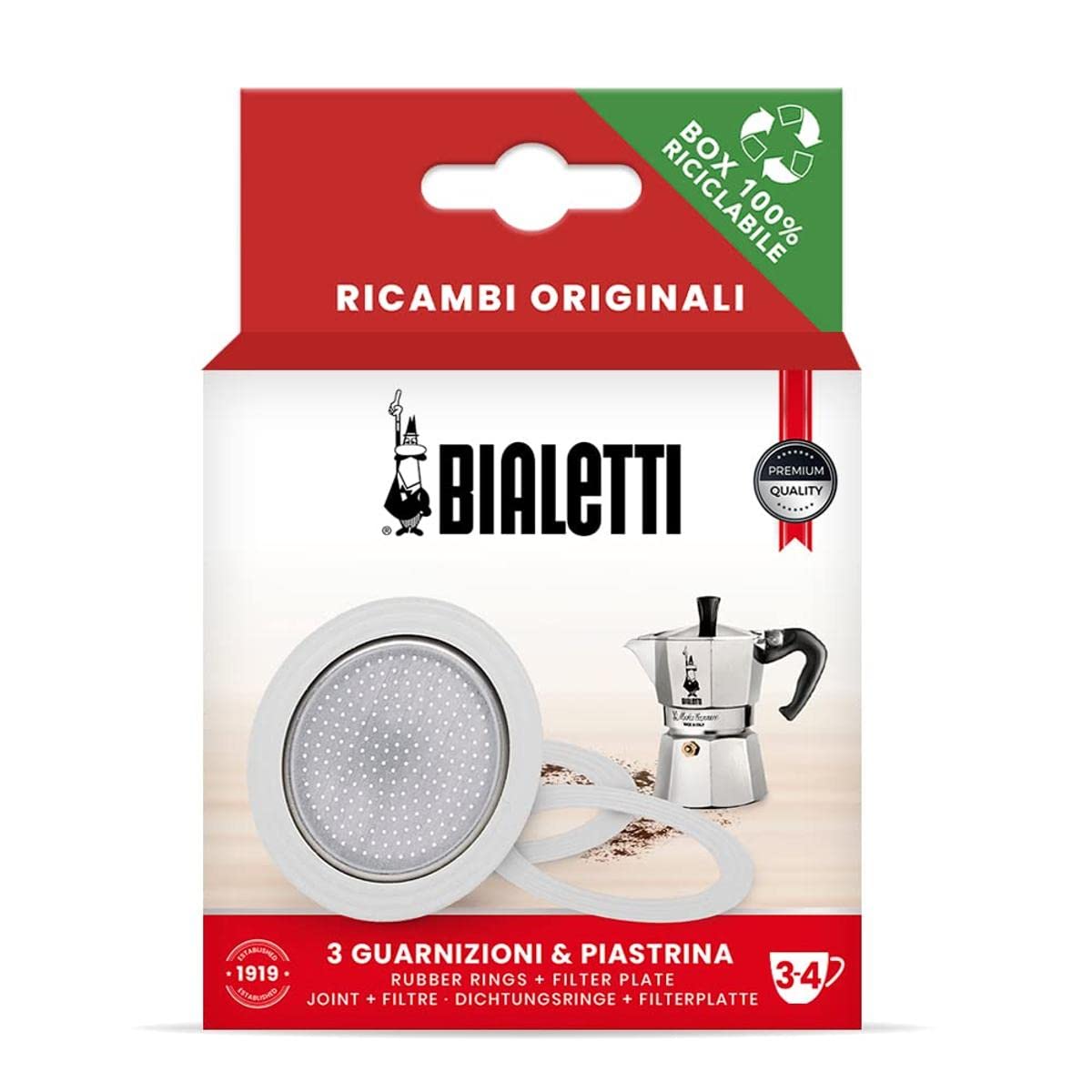 Запасные части Bialetti 3 прокладки 1 пластина в комплекте Mocha Express Fiammetta Break Happy Dama Mocha Melody Alpina Mocha Timer Rainbow (34 стакана)
Запасные части Bialetti 3 прокладки 1 пластина в комплекте Mocha Express Fiammetta Break Happy Dama Mocha Melody Alpina Mocha Timer Rainbow (34 стакана)