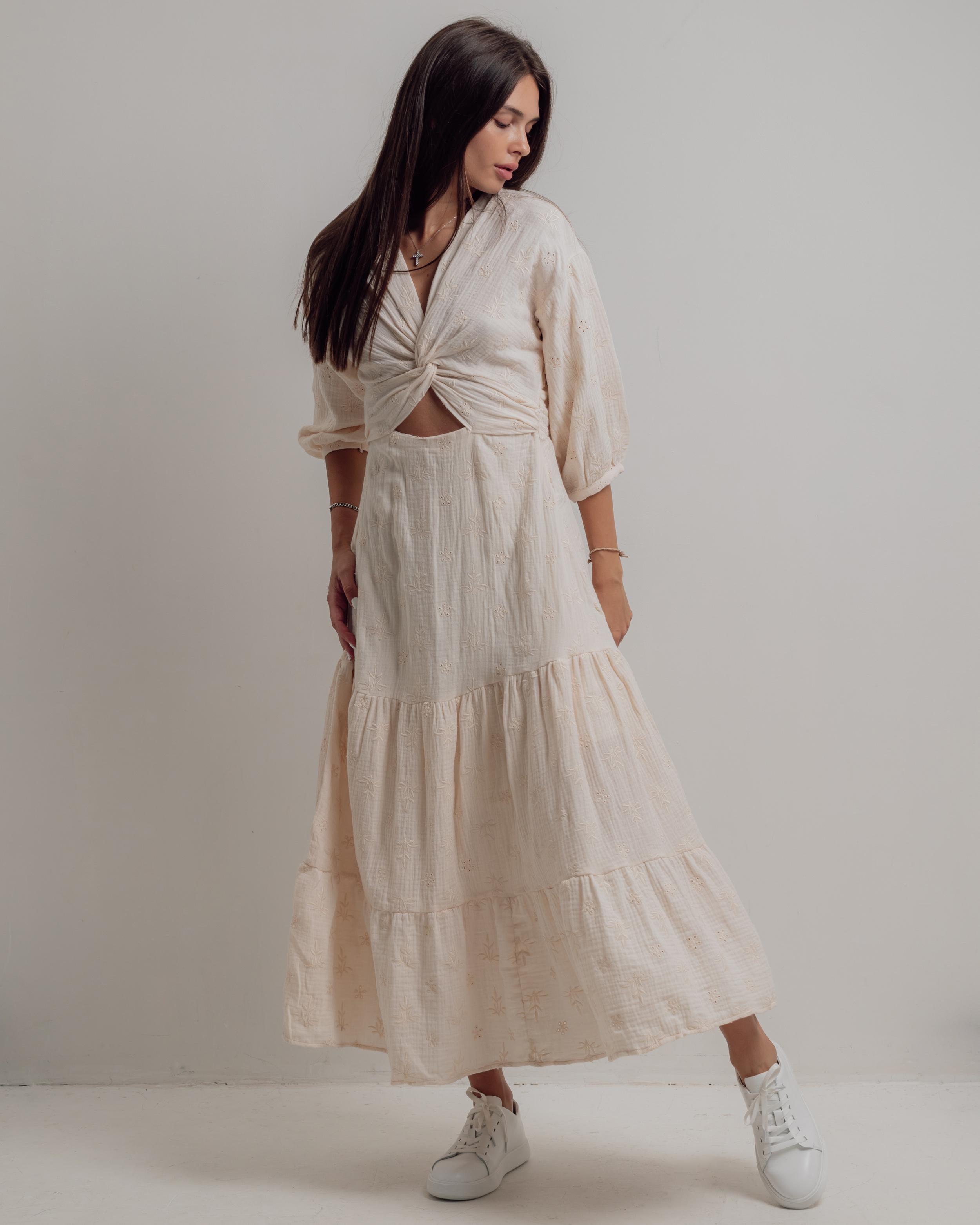 Сукня довга літня BISOU 8133 S жовта L бежевий
Сукня довга літня BISOU 8133 S жовта L бежевий