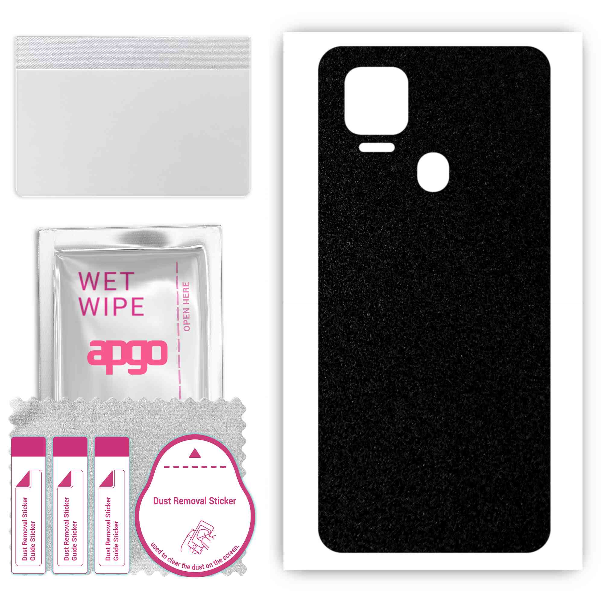 apgo Protective Skin Sticker for the back compatible with ZTE Blade V2020, Wrap Film, Foil, Vinyl - Pattern Matte Black
apgo Protective Skin Sticker for the back compatible with ZTE Blade V2020, Wrap Film, Foil, Vinyl - Pattern Matte Black