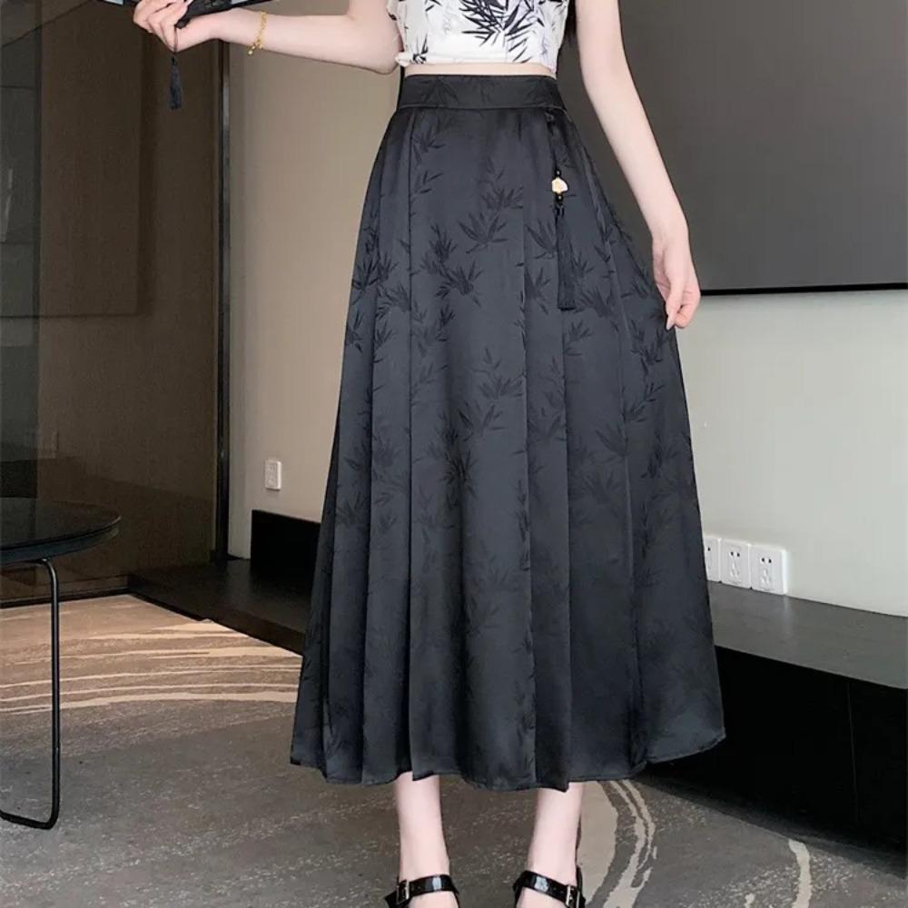 Новая юбка в китайском стиле жаккардовая с высокой талией, приталенная, плиссированная, длинная, повседневная женская юбка XXXL чёрный
Новая юбка в китайском стиле жаккардовая с высокой талией, приталенная, плиссированная, длинная, повседневная женская юбка XXXL чёрный