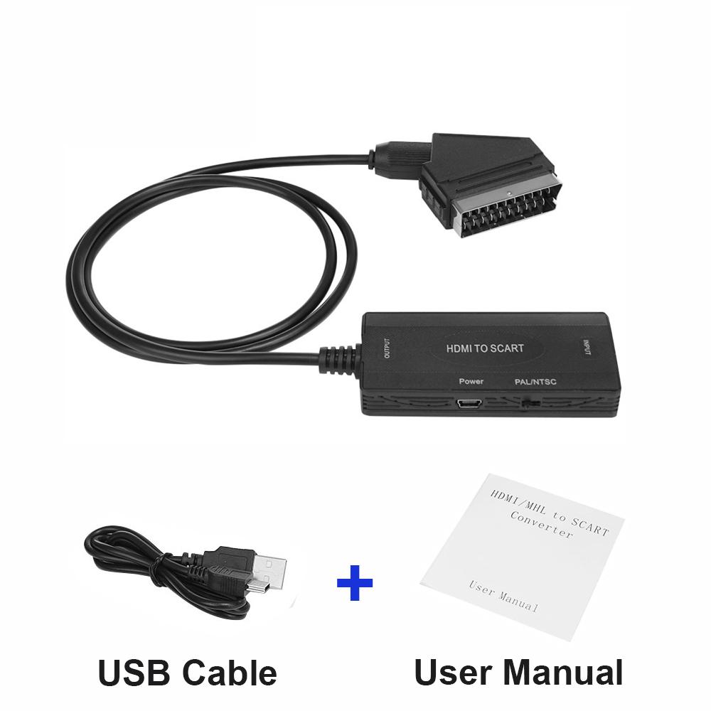 HDMI-compatible In to Scart Out Cable Splitter HDTV 1080P Video Converter Extend Data Cord Adapter for Game Console Player TV
HDMI-compatible In to Scart Out Cable Splitter HDTV 1080P Video Converter Extend Data Cord Adapter for Game Console Player TV