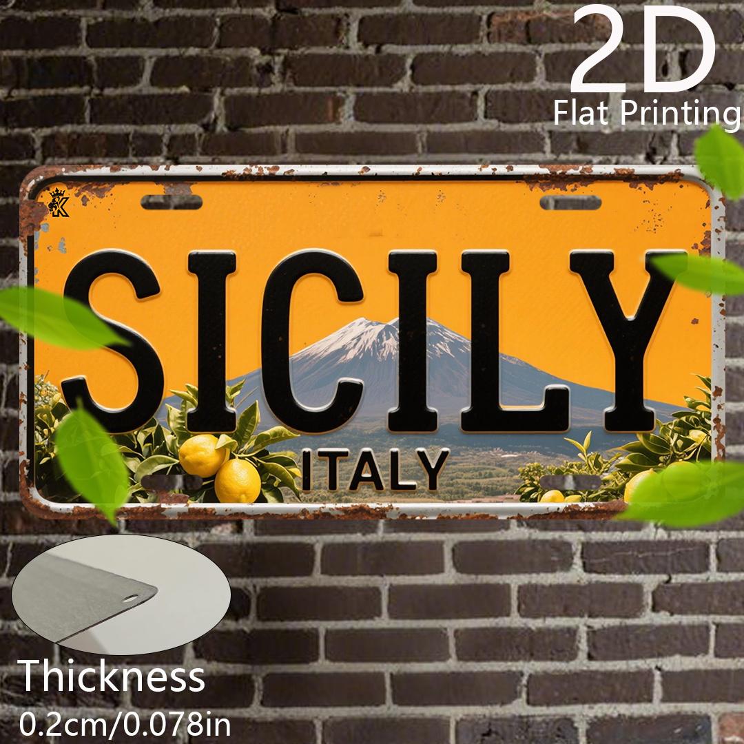 2D Flat - 1pc Retro Aluminum Plate | Sicily Theme, Decorative Plaque & Statues, Retro Volcano Pastoral Style Art Decor 15x30cm(5.9x7.8inch)
2D Flat - 1pc Retro Aluminum Plate | Sicily Theme, Decorative Plaque & Statues, Retro Volcano Pastoral Style Art Decor 15x30cm(5.9x7.8inch)