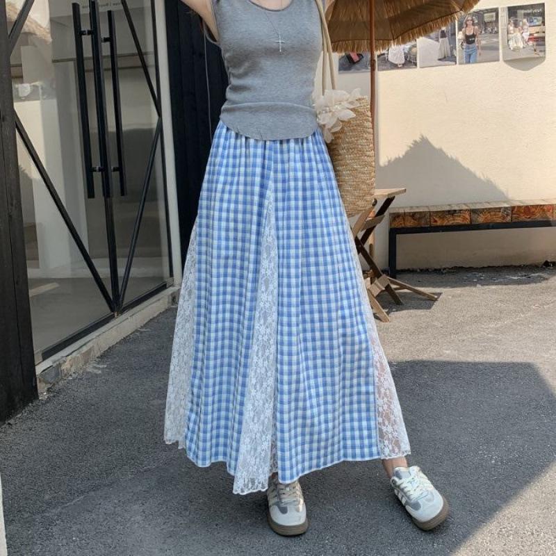 Retro Lace Patchwork Red Plaid High Waist Mid-Length Skirt - Spring/Summer 2025 S
Retro Lace Patchwork Red Plaid High Waist Mid-Length Skirt - Spring/Summer 2025 S