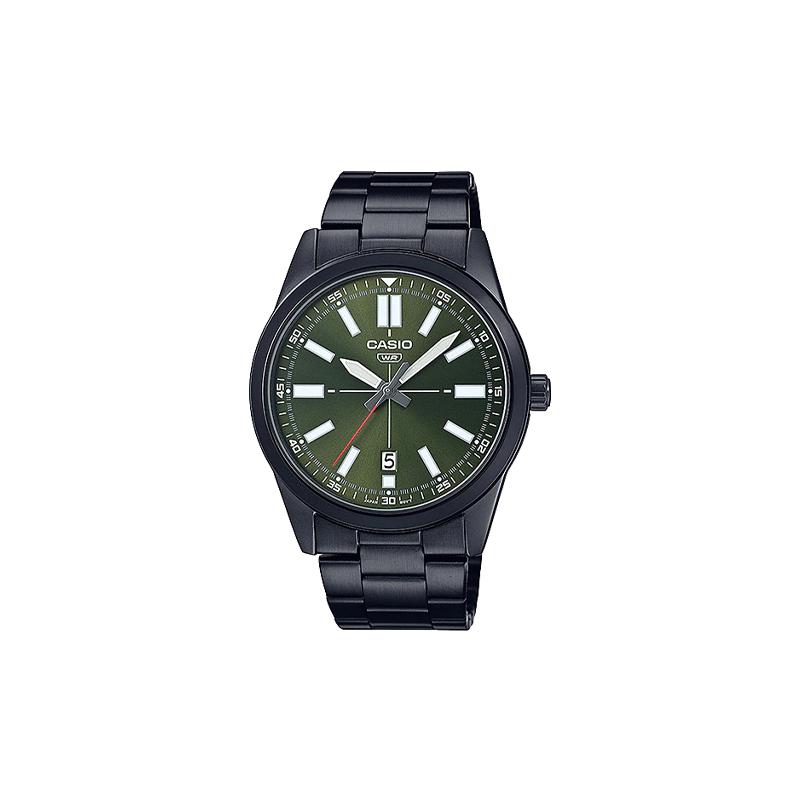 Casio STANDARD series pointer display watch series simple fashion classic casual quartz movement stainless steel strap Japanese and MTP-VD02B-3E зелёный
Casio STANDARD series pointer display watch series simple fashion classic casual quartz movement stainless steel strap Japanese and MTP-VD02B-3E зелёный