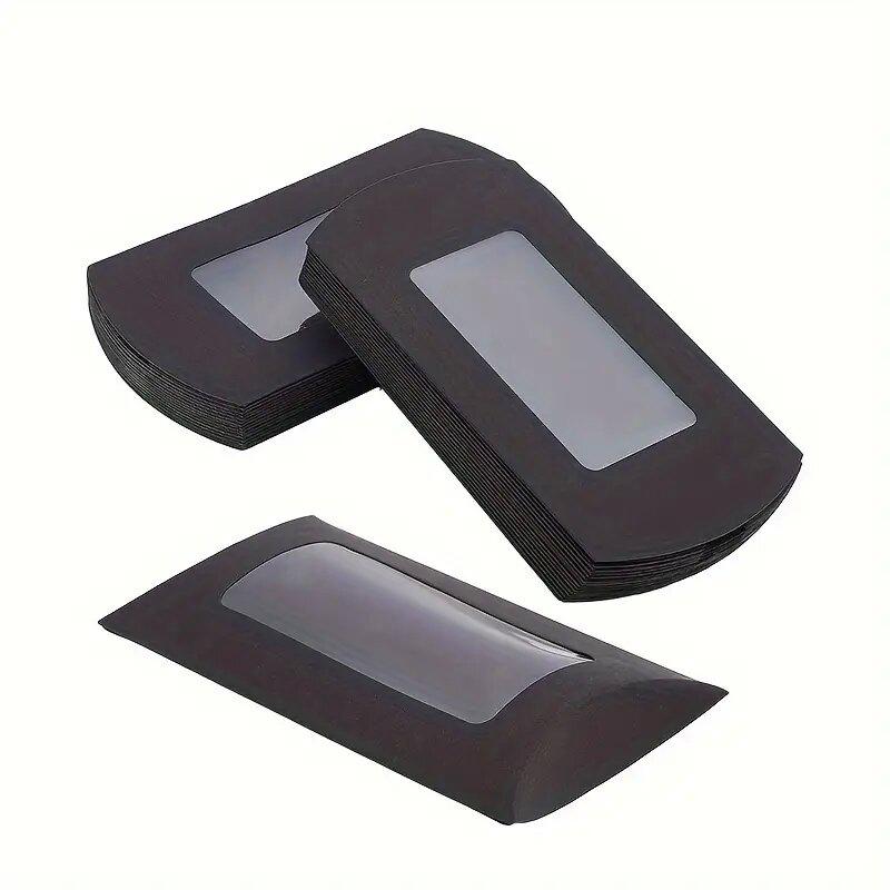 50PCS Paper Pillow Gift Box Transparent PVC Window Box Used for Birthday Parties Christmas Wedding Packaging Jewelry Candy 50PCS чорний
50PCS Paper Pillow Gift Box Transparent PVC Window Box Used for Birthday Parties Christmas Wedding Packaging Jewelry Candy 50PCS чорний