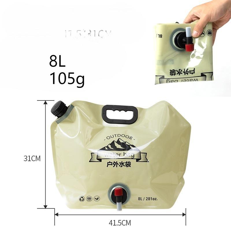 BEPAN 8L Portable Foldable Water Bag with Valve Food Grade Large Capacity Water Storage Bag for Camping Picnics Outdoor Adventures
BEPAN 8L Portable Foldable Water Bag with Valve Food Grade Large Capacity Water Storage Bag for Camping Picnics Outdoor Adventures