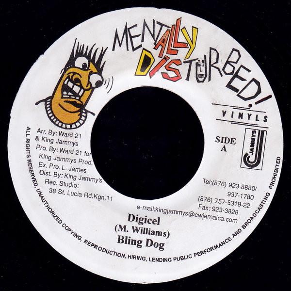 7inch Record BLING DAWG - Digicel NONE Mentally Distur 2002 Jamaica Reggae, Ska & Dub Used
7inch Record BLING DAWG - Digicel NONE Mentally Distur 2002 Jamaica Reggae, Ska & Dub Used