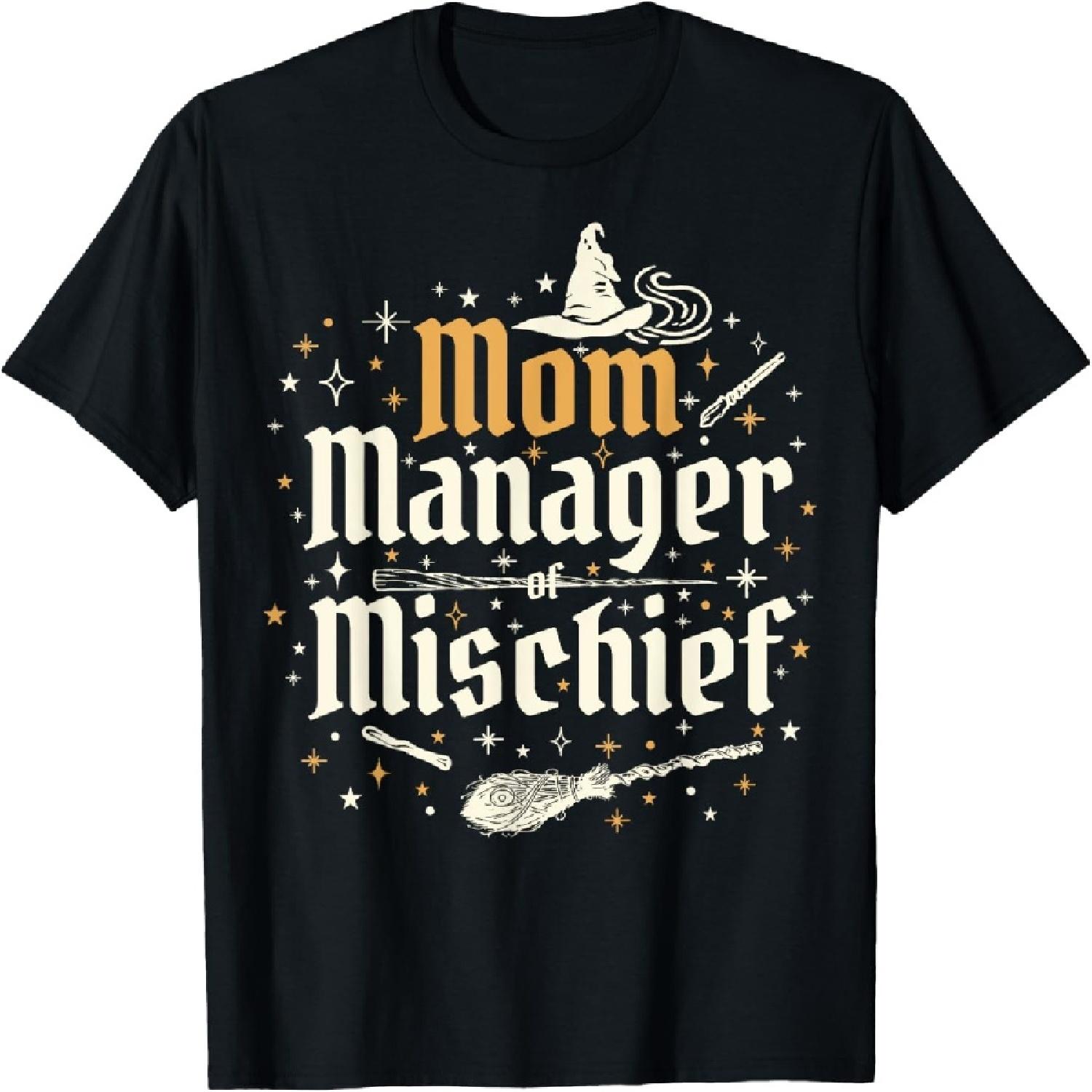 Забавная волшебная футболка для мамы-менеджера озорства, волшебника, на день рождения, для семьи XXXXXL чёрный
Забавная волшебная футболка для мамы-менеджера озорства, волшебника, на день рождения, для семьи XXXXXL чёрный