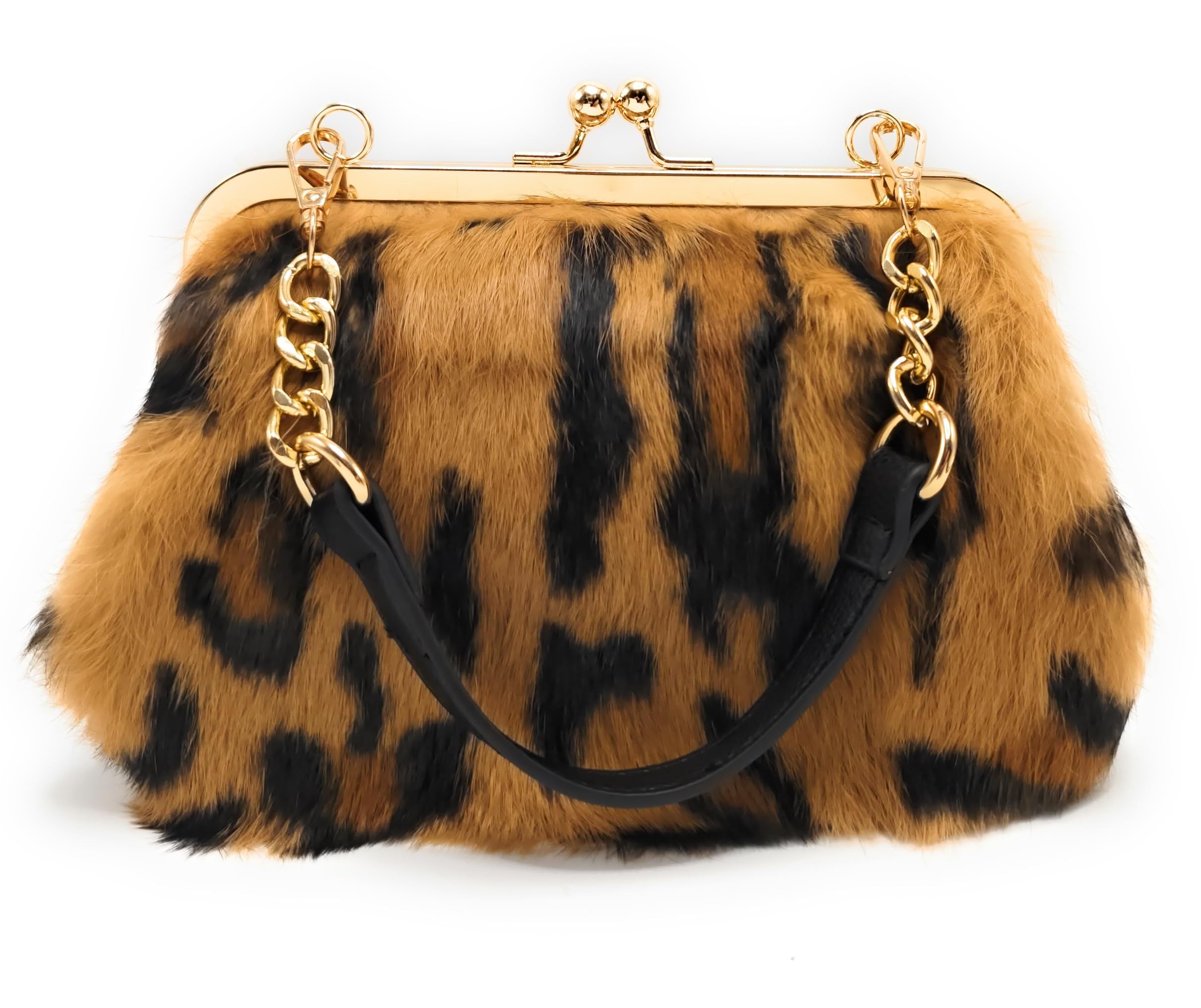 Fosrion Genuine Rabbit Fur Purse Handbag for Women, Small Size, Multi-Pattern (Wild Cheetah, Small)
Fosrion Genuine Rabbit Fur Purse Handbag for Women, Small Size, Multi-Pattern (Wild Cheetah, Small)