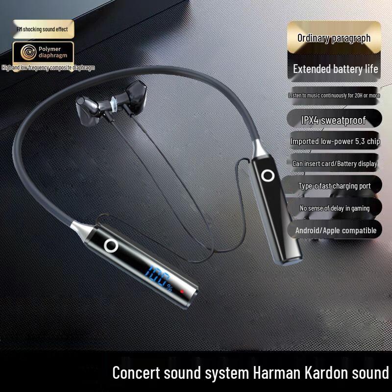 Neckband Bluetooth Earphones with Ultra-Long Battery, Noise Cancellation, Call Support & Card Slot 003
Neckband Bluetooth Earphones with Ultra-Long Battery, Noise Cancellation, Call Support & Card Slot 003