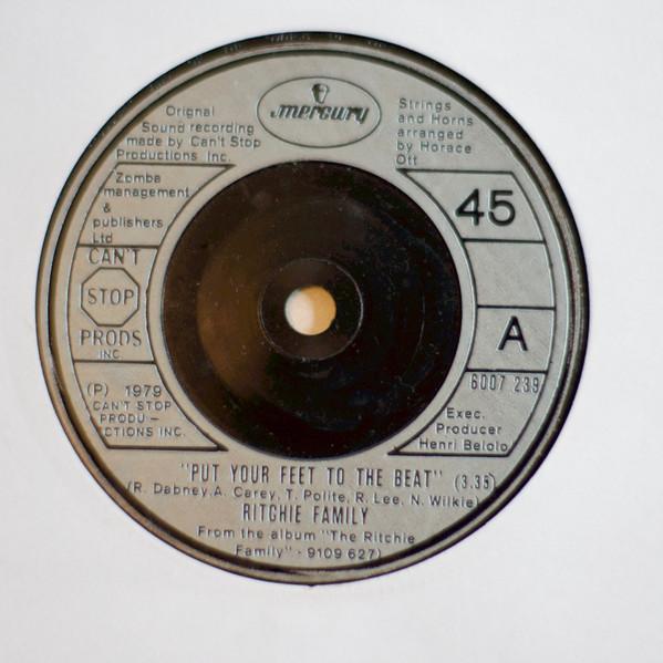 7inch Record RITCHIE FAMILY - Put Your Feet To The Beat 6007239 Mercury 1979 UK Dance & Electronica Used
7inch Record RITCHIE FAMILY - Put Your Feet To The Beat 6007239 Mercury 1979 UK Dance & Electronica Used