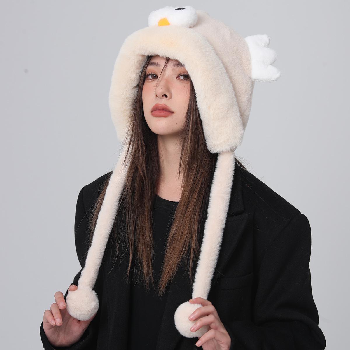 New Winter Cartoon Bird Ear Warmer Hat - Plush, Thick, and Fashionable Lei Feng Style One Size кремовый
New Winter Cartoon Bird Ear Warmer Hat - Plush, Thick, and Fashionable Lei Feng Style One Size кремовый