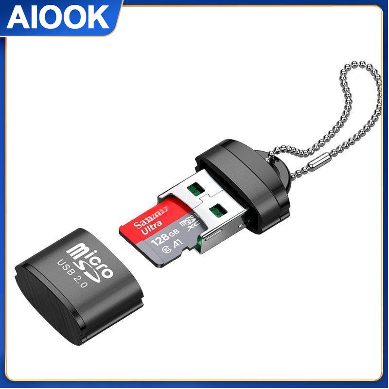AIOOK USB Micro SD/TF Card Reader USB 2,0 Мини-кардридер для мобильных телефонов Высокоскоростной USB-адаптер для аксессуаров для ноутбуков
AIOOK USB Micro SD/TF Card Reader USB 2,0 Мини-кардридер для мобильных телефонов Высокоскоростной USB-адаптер для аксессуаров для ноутбуков