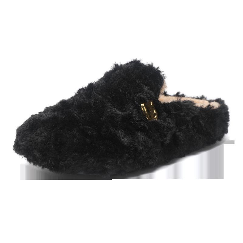 Fluffy fluffy slippers new winter half slippers pregnant women cotton shoes home shoes 40
Fluffy fluffy slippers new winter half slippers pregnant women cotton shoes home shoes 40