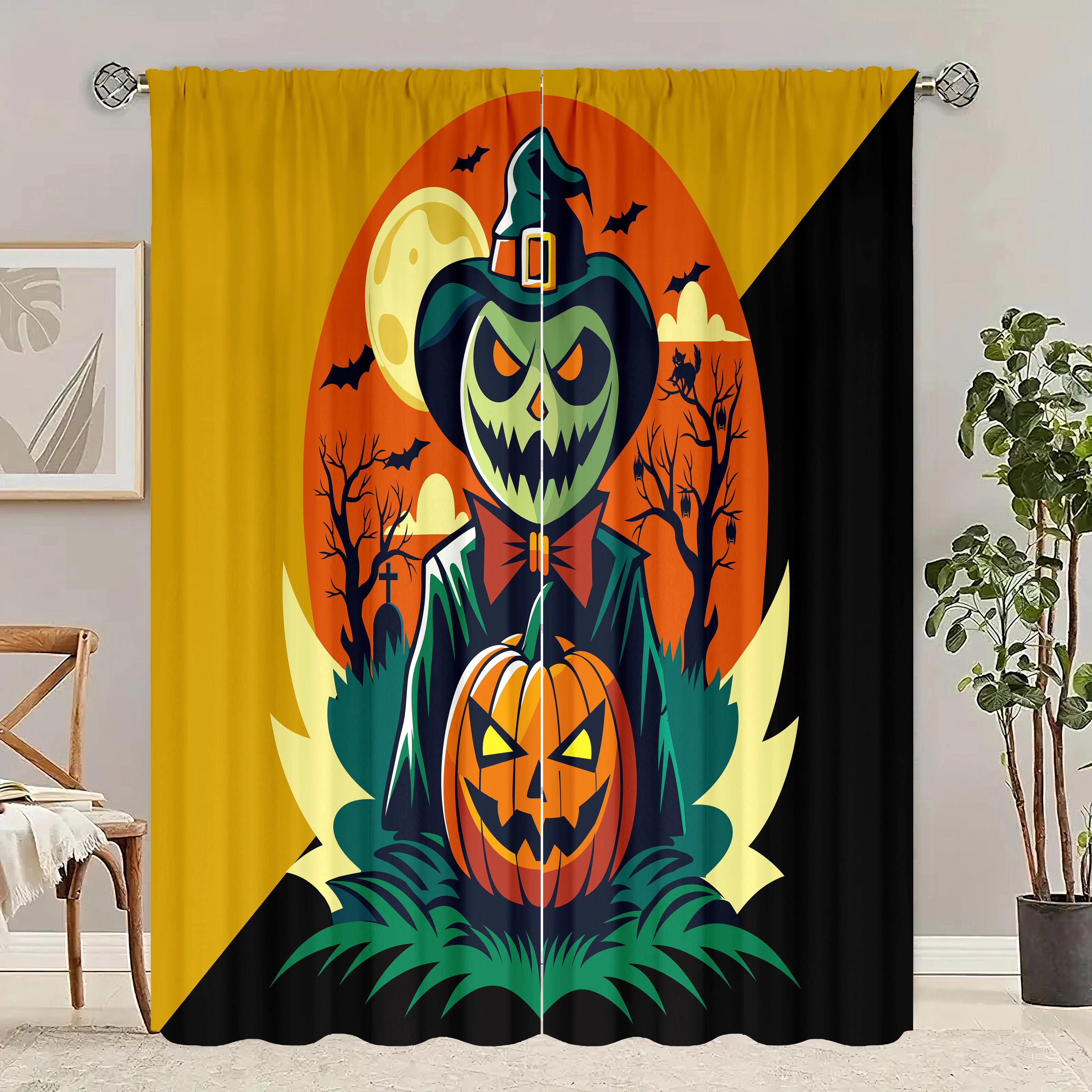 Spooky Halloween Printed Curtains Piece Polyester Set Bedroom Living Room Study Decor Festive Window Treatment Curtain For Area Made Of W100*H70(CM)-Hooks&1PCS
Spooky Halloween Printed Curtains Piece Polyester Set Bedroom Living Room Study Decor Festive Window Treatment Curtain For Area Made Of W100*H70(CM)-Hooks&1PCS