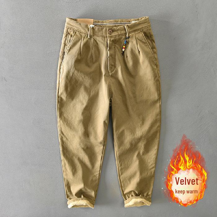 Чоловічі потовщені кашемірові повсякденні штани в японському стилі на осінь/зиму 36 хакі
Чоловічі потовщені кашемірові повсякденні штани в японському стилі на осінь/зиму 36 хакі