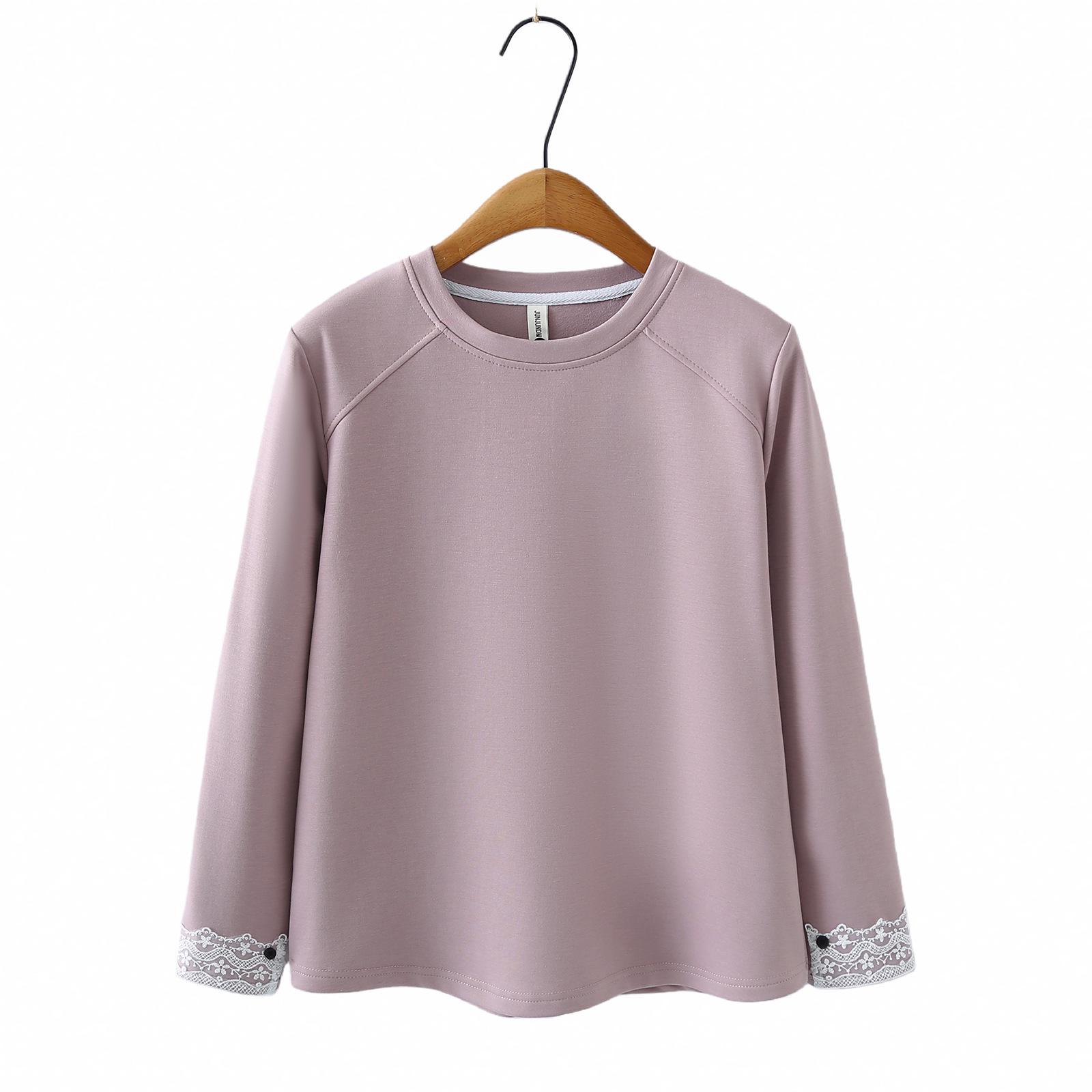 2026 Spring Plus Size Women s Fleece Hoodie with Lace Cuffs - Long Sleeve, Slimming, Round Neck 4XL фіолетовий/Яскраво-рожевий
2026 Spring Plus Size Women s Fleece Hoodie with Lace Cuffs - Long Sleeve, Slimming, Round Neck 4XL фіолетовий/Яскраво-рожевий