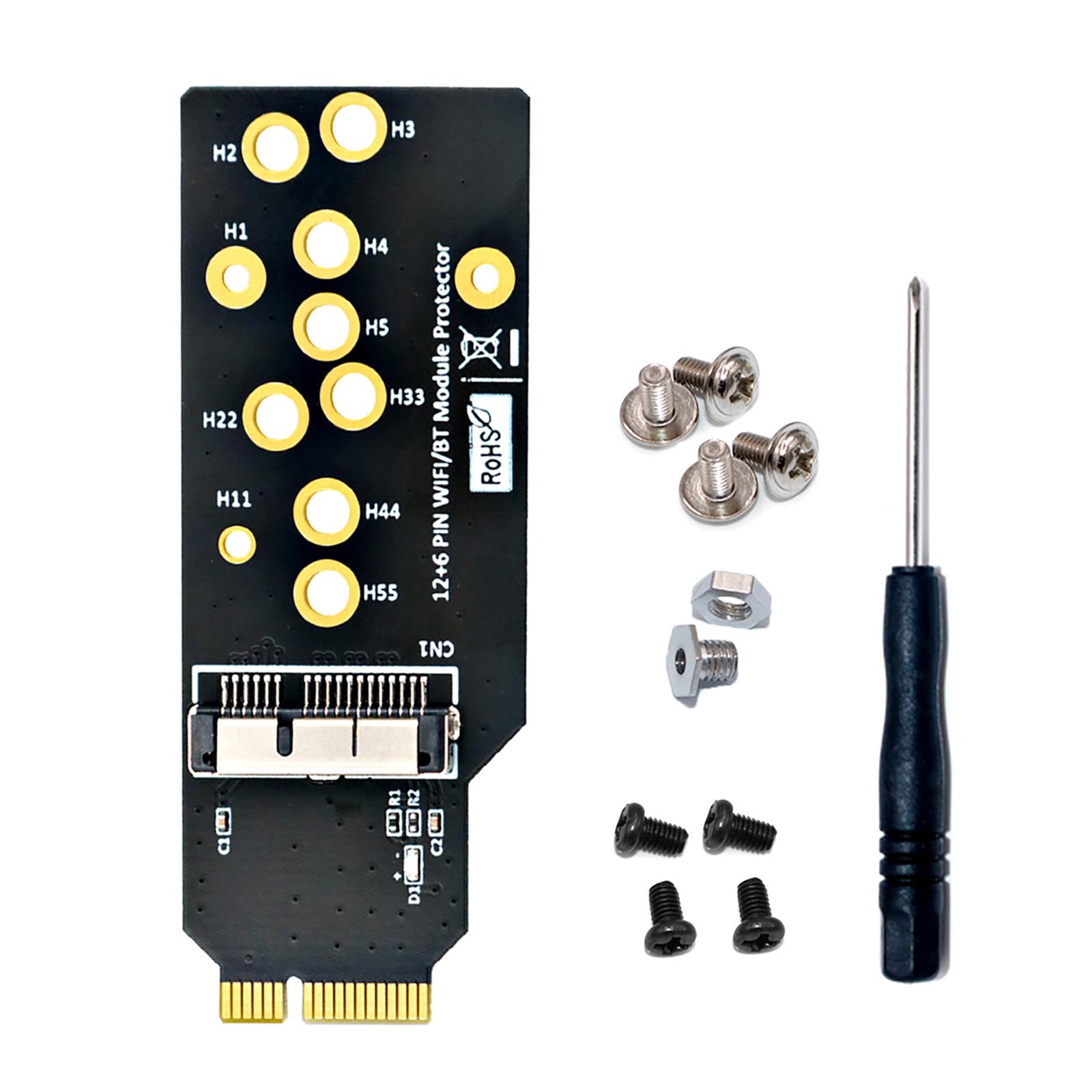 12 + 6-контактный адаптер защиты модуля Wi-Fi BT для BCM94360CD BCM94331CD BCM94360CS BCM94360CS2 BCM943224PCIEBT2 Wi-Fi-карты
12 + 6-контактный адаптер защиты модуля Wi-Fi BT для BCM94360CD BCM94331CD BCM94360CS BCM94360CS2 BCM943224PCIEBT2 Wi-Fi-карты