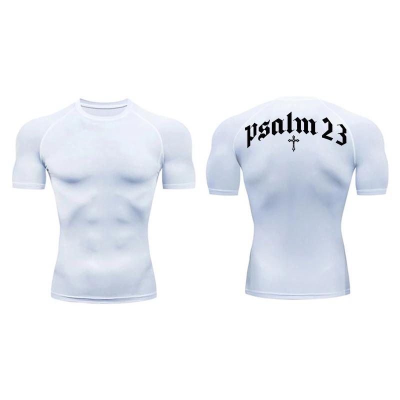 2024 Psalm 23 Cross Print Чоловіча спортивна футболка з коротким рукавом S-3XL для тренувань у тренажерному залі. XS синій
2024 Psalm 23 Cross Print Чоловіча спортивна футболка з коротким рукавом S-3XL для тренувань у тренажерному залі. XS синій