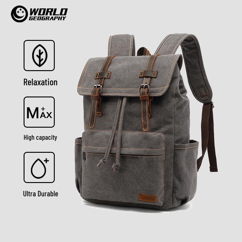 World Geography Unisex Leather Canvas 15.6 Laptop Backpack
World Geography Unisex Leather Canvas 15.6 Laptop Backpack