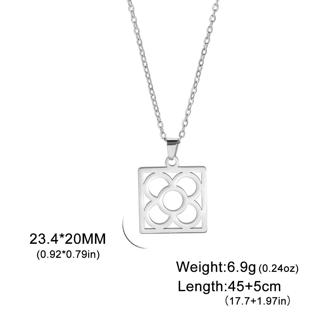 Cazador Barcelona Flower Square Pendant Chain Necklaces for Women Stainless Steel Jewelry Necklace Anniversary Gift 2026 New 45-50cm
Cazador Barcelona Flower Square Pendant Chain Necklaces for Women Stainless Steel Jewelry Necklace Anniversary Gift 2026 New 45-50cm