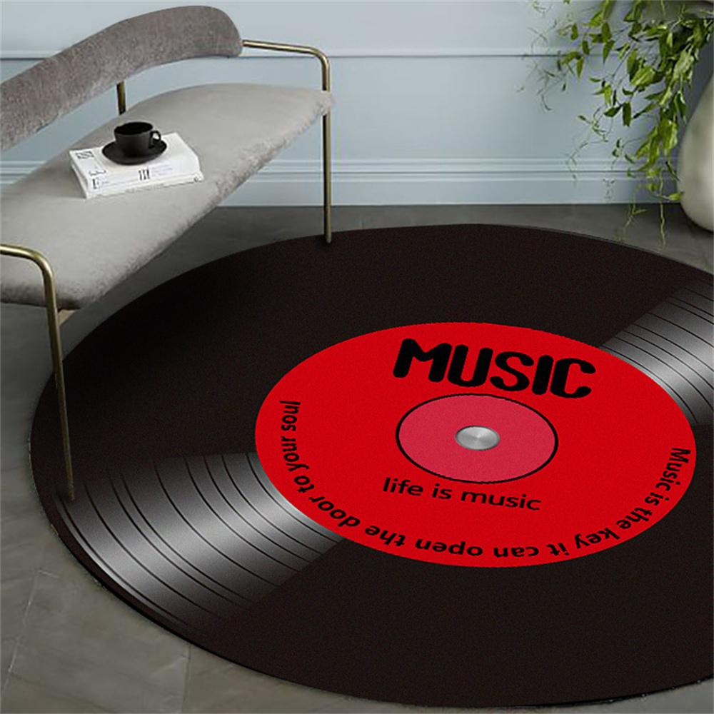 Retro CD Vinyl Record Carpet Diameter 100cm Round Rug Non-Slip Floor Mat For Living Room Bedroom Style 8
Retro CD Vinyl Record Carpet Diameter 100cm Round Rug Non-Slip Floor Mat For Living Room Bedroom Style 8