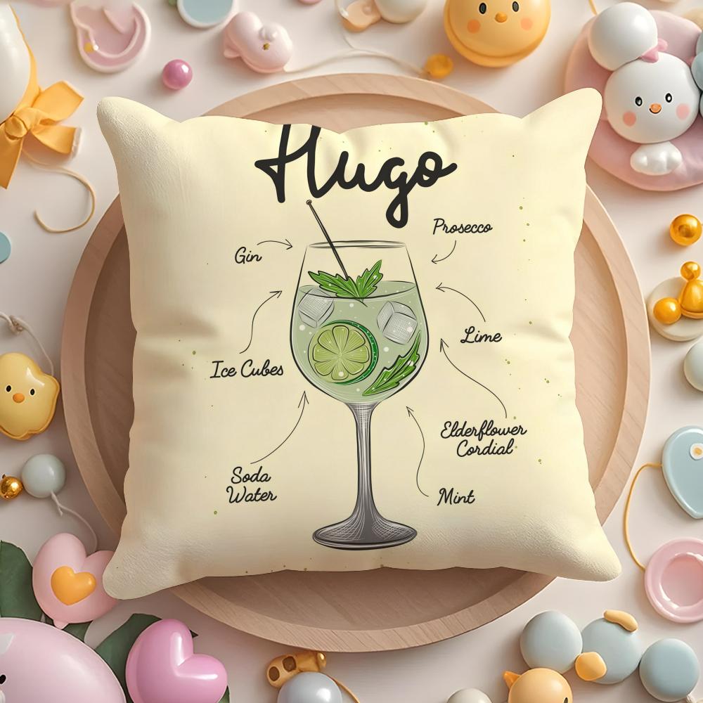Hugo Spritz Cocktail Cushion Cover Home & Car Multi-Scene Pillow Cover - Reversible, Soft & Durable for Daily Use 40cmx40cm
Hugo Spritz Cocktail Cushion Cover Home & Car Multi-Scene Pillow Cover - Reversible, Soft & Durable for Daily Use 40cmx40cm
