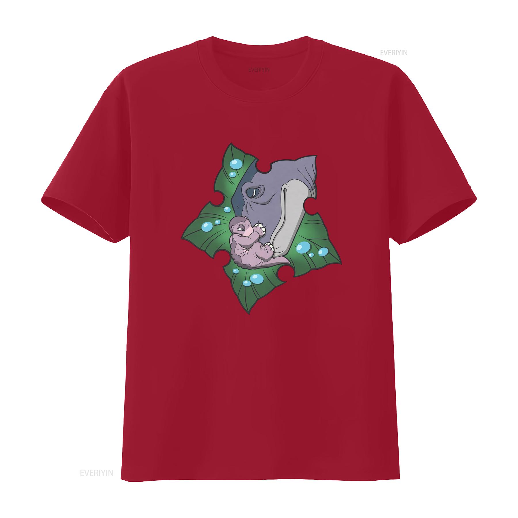 Adorable Land Before Time Littlefoot Baby Dinosaur Hugging on Leaf Print T Shirt for Kids vintage Washed Stylish fashion Casual S
Adorable Land Before Time Littlefoot Baby Dinosaur Hugging on Leaf Print T Shirt for Kids vintage Washed Stylish fashion Casual S