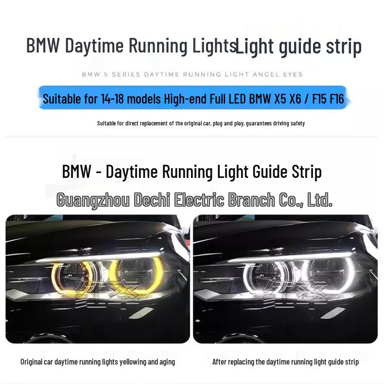 BMW F15 F16 X5 X6 ( 14- 18) High Trim Daytime Running Light Guide Ring (Yellowing Non-destructive Replacement) F15 High Trim Passenger Side Ring - 1 piece
BMW F15 F16 X5 X6 ( 14- 18) High Trim Daytime Running Light Guide Ring (Yellowing Non-destructive Replacement) F15 High Trim Passenger Side Ring - 1 piece