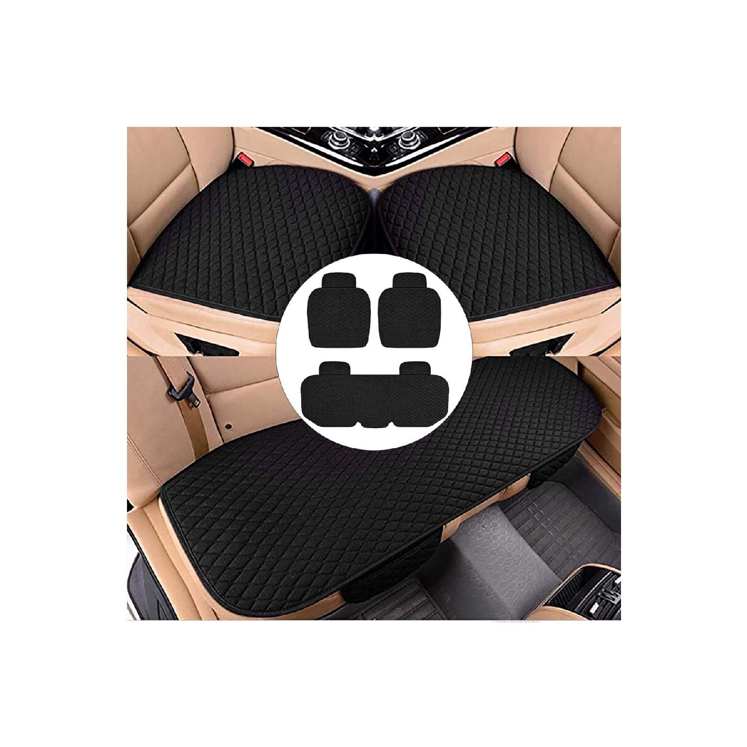 Подушка для автомобильного сиденья спереди и сзади, комплект из 3 предметов, придает стиль вашему автомобилю Черная ткань Черный
Подушка для автомобильного сиденья спереди и сзади, комплект из 3 предметов, придает стиль вашему автомобилю Черная ткань Черный