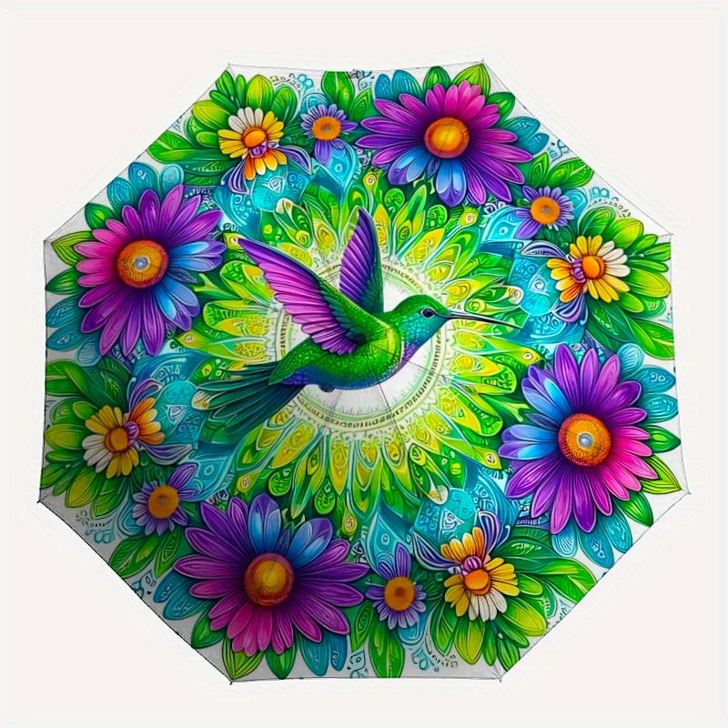 1pc Hummingbird Mandala Art Automatic Opening/closing umbrella, Reinforced 8-Rib Construction, Compact Travel Umbrella yy250808131
1pc Hummingbird Mandala Art Automatic Opening/closing umbrella, Reinforced 8-Rib Construction, Compact Travel Umbrella yy250808131