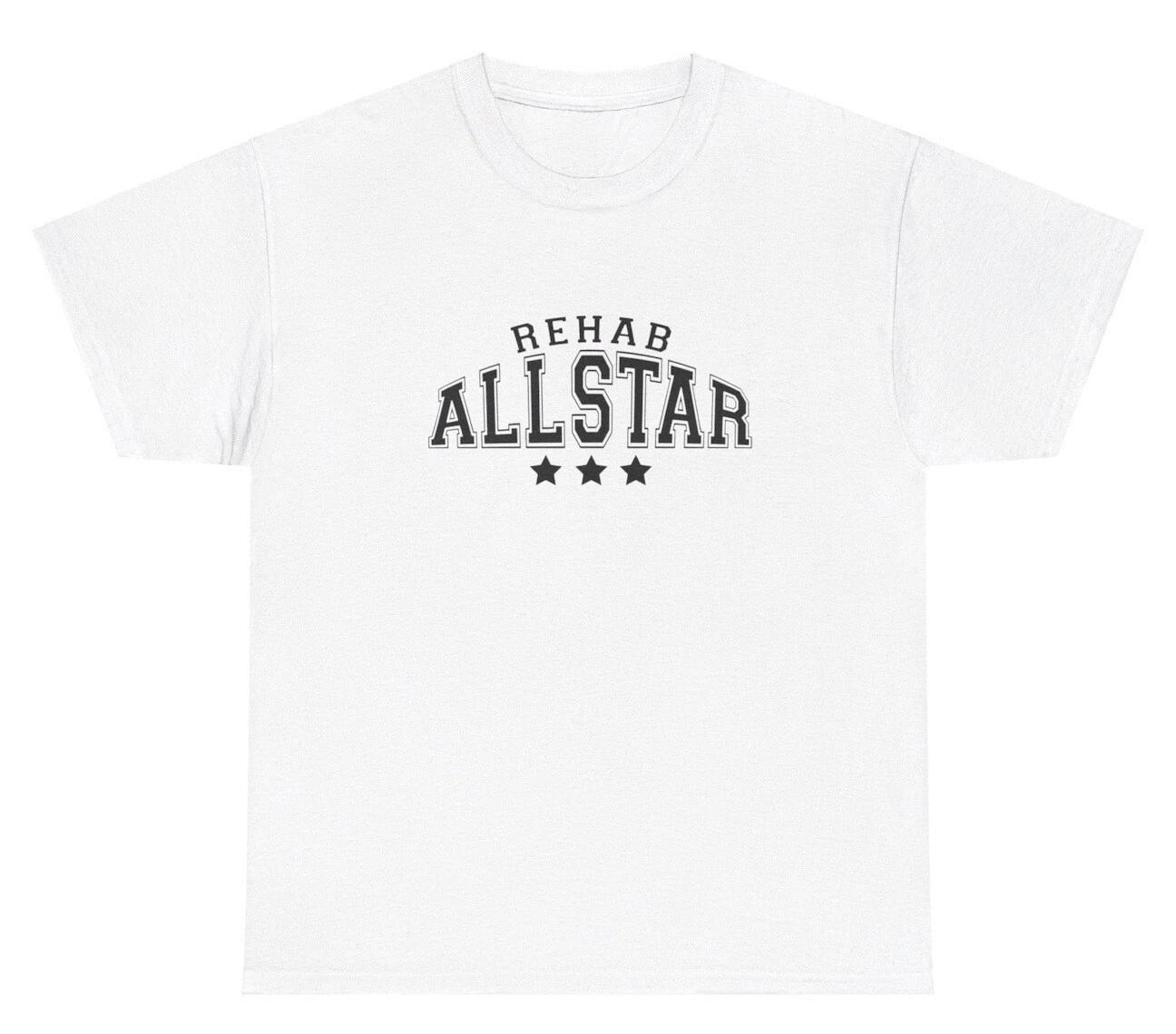 Футболка в стиле varsity Rehab Allstar Смешная трезвая мем глупая ироничная футболка с юмором для Поколения Z L
Футболка в стиле varsity Rehab Allstar Смешная трезвая мем глупая ироничная футболка с юмором для Поколения Z L