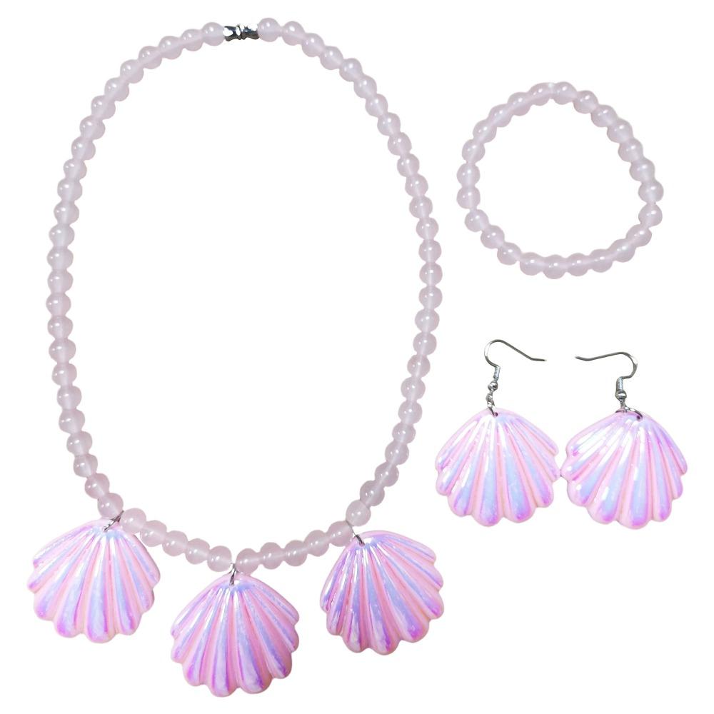 Movie Pink Shell Earrings Necklace Set for Women Adult Halloween Carnival Cosplay Party Pink Girls Barbi Girl Jewelry Option 1
Movie Pink Shell Earrings Necklace Set for Women Adult Halloween Carnival Cosplay Party Pink Girls Barbi Girl Jewelry Option 1