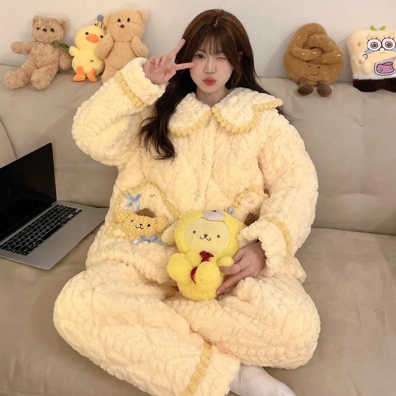 Pajamas, Winter Warm Two-piece Set, Home Clothes, Home Clothes, Cartoon Comfortable Pajamas M
Pajamas, Winter Warm Two-piece Set, Home Clothes, Home Clothes, Cartoon Comfortable Pajamas M