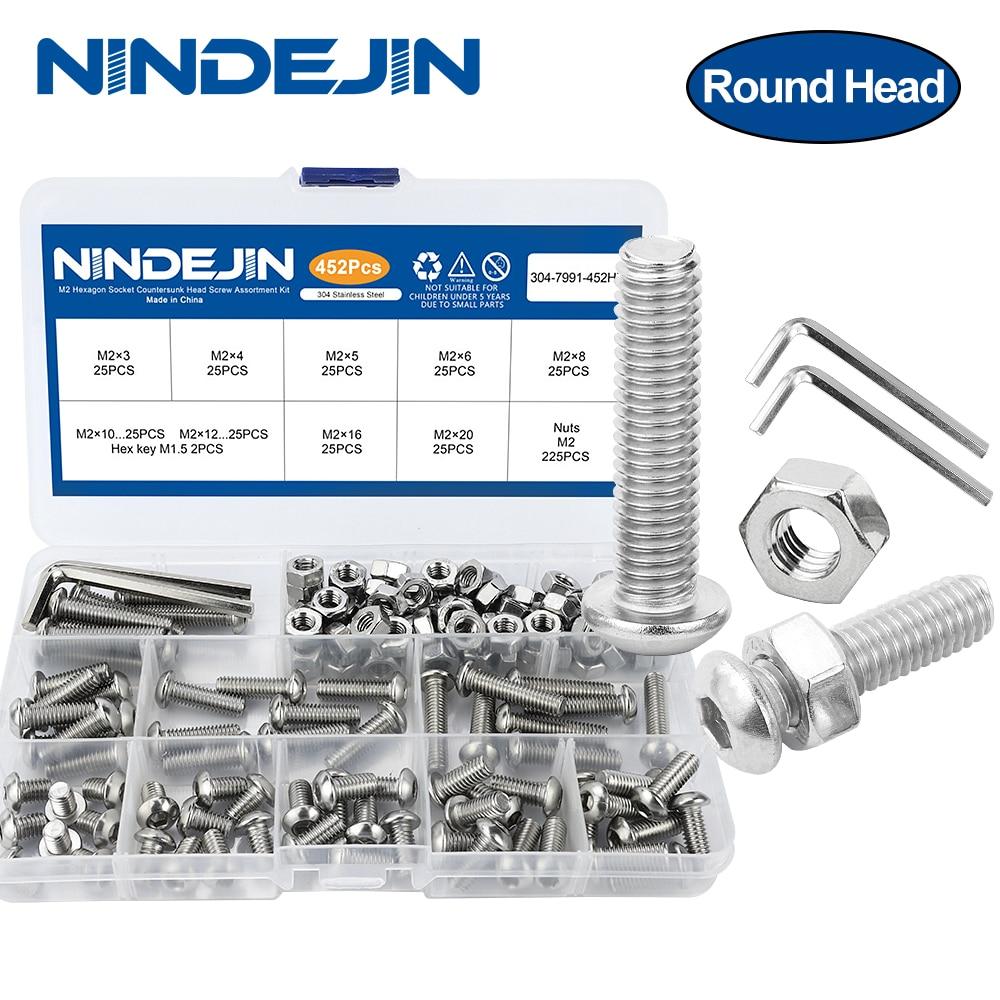 Набор винтов NINDEJIN с шестигранной головкой и шестигранной головкой m2 m2,5 m3 m4 m5 m6 из нержавеющей стали, набор болтов с шестигранной головкой и гайкой
Набор винтов NINDEJIN с шестигранной головкой и шестигранной головкой m2 m2,5 m3 m4 m5 m6 из нержавеющей стали, набор болтов с шестигранной головкой и гайкой