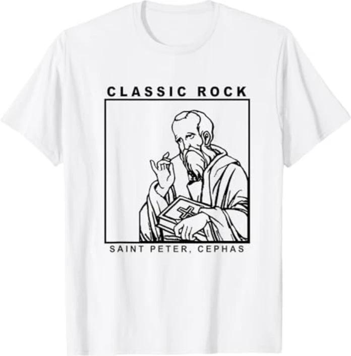 Saint Peter Classic Rock Catholic Vibe Petros Upon This Rock T-Shirt 2XL
Saint Peter Classic Rock Catholic Vibe Petros Upon This Rock T-Shirt 2XL
