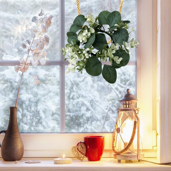 2Pcs Artificial Eucalyptus Wreath Candle Pillar Green Candle Holder Spring Ring Leaves Flower Garland C
2Pcs Artificial Eucalyptus Wreath Candle Pillar Green Candle Holder Spring Ring Leaves Flower Garland C