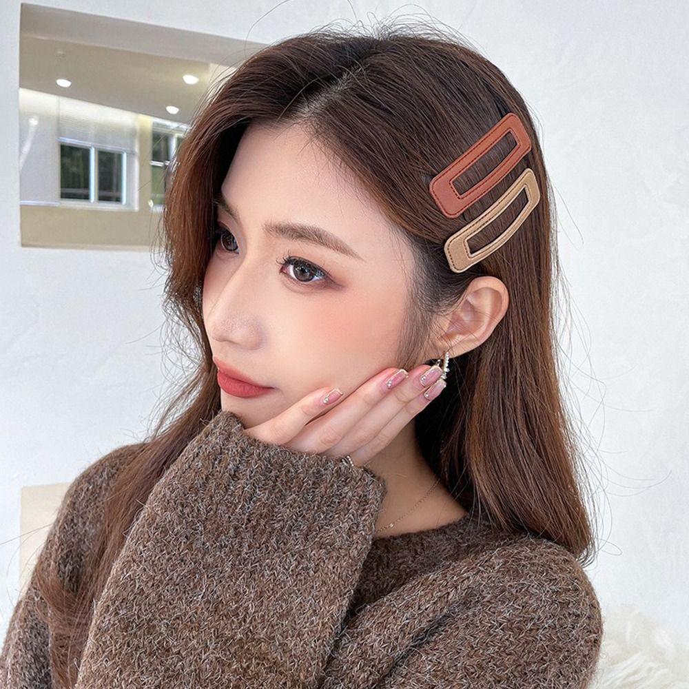 Clips Braided Hair Clips Hollow Rectangle Women Hairpins PU Leather Girls Hair Clips Bb Clips Sets B
Clips Braided Hair Clips Hollow Rectangle Women Hairpins PU Leather Girls Hair Clips Bb Clips Sets B
