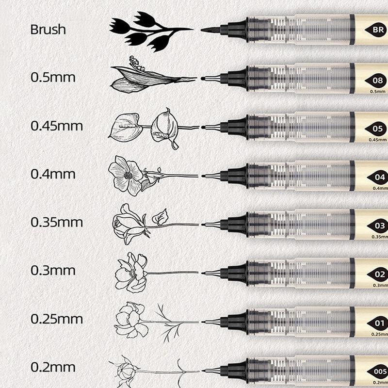 8Pcs/set Big Capacity Waterproof Ink Art Markers Brush Pen Sketch Drawing comics Pigment Line Pens School Stationery Supplies
8Pcs/set Big Capacity Waterproof Ink Art Markers Brush Pen Sketch Drawing comics Pigment Line Pens School Stationery Supplies
