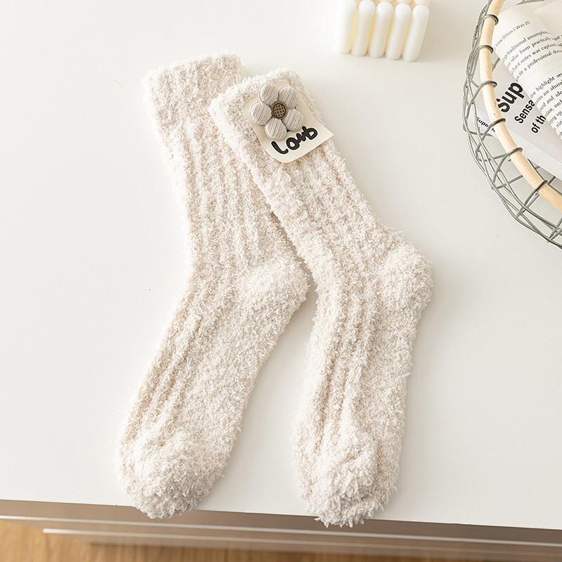 Flower Cloth Label Socks Women S Coral Fleece Thickened Fleece Medium Tube Home Sleeping Socks Autumn And Winter Plush Socks Long Women S Socks One size молоко, білий колір
Flower Cloth Label Socks Women S Coral Fleece Thickened Fleece Medium Tube Home Sleeping Socks Autumn And Winter Plush Socks Long Women S Socks One size молоко, білий колір