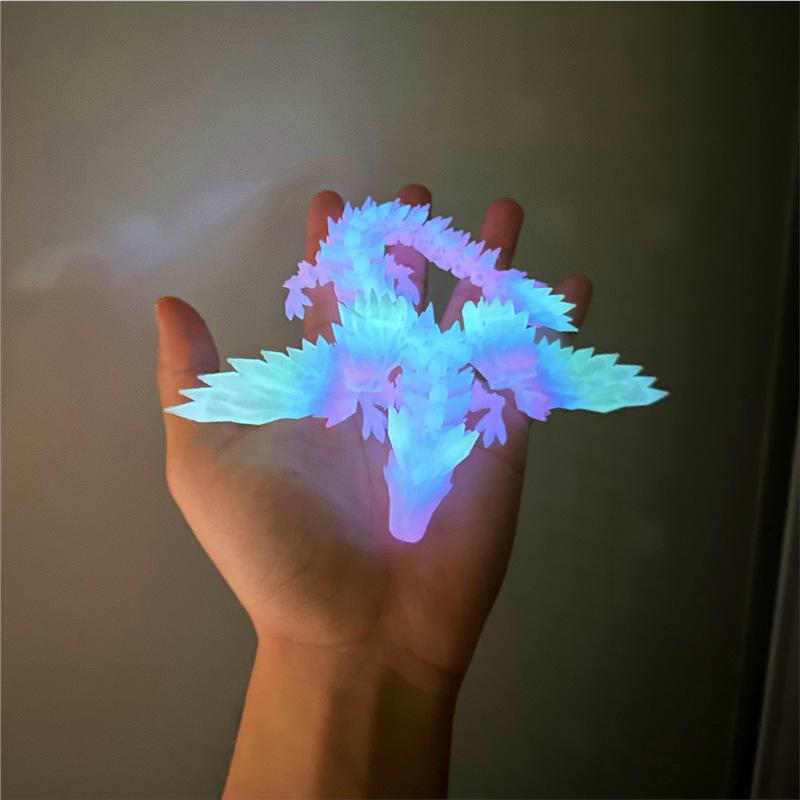Светящаяся 3D-печатная игрушка детеныша дракона с крыльями и суставами - Большая хрустальная модель
Светящаяся 3D-печатная игрушка детеныша дракона с крыльями и суставами - Большая хрустальная модель