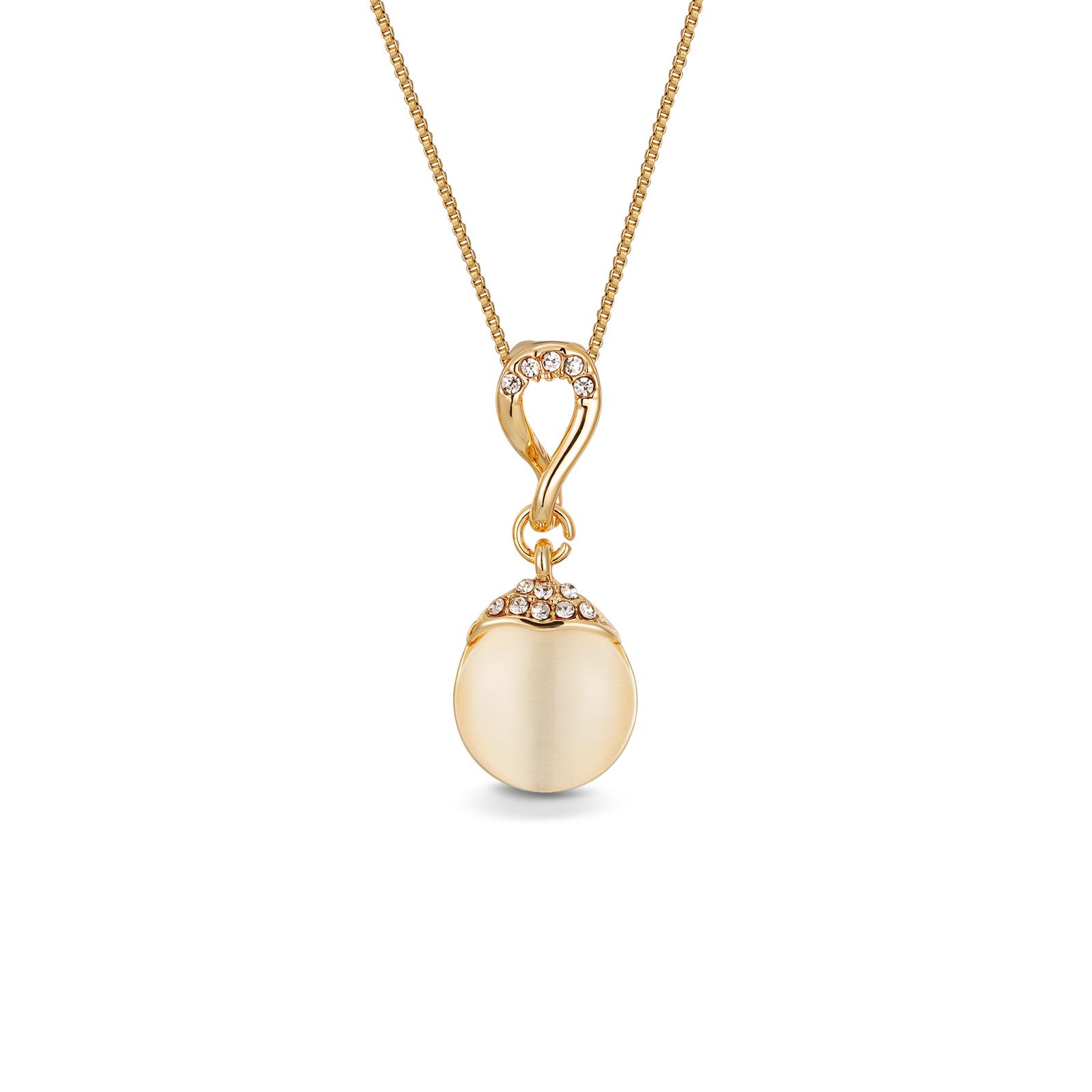 Round Cat s Eye Stone Necklace with Rose Gold Stud Earrings and Rhinestone Pendant - Simple Style for Women
Round Cat s Eye Stone Necklace with Rose Gold Stud Earrings and Rhinestone Pendant - Simple Style for Women