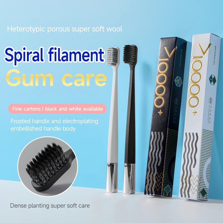 1/2 pcs Electroplated silver super soft spiral filament adult toothbrush with soft bristles. Single piece in paper box packaging белый
1/2 pcs Electroplated silver super soft spiral filament adult toothbrush with soft bristles. Single piece in paper box packaging белый