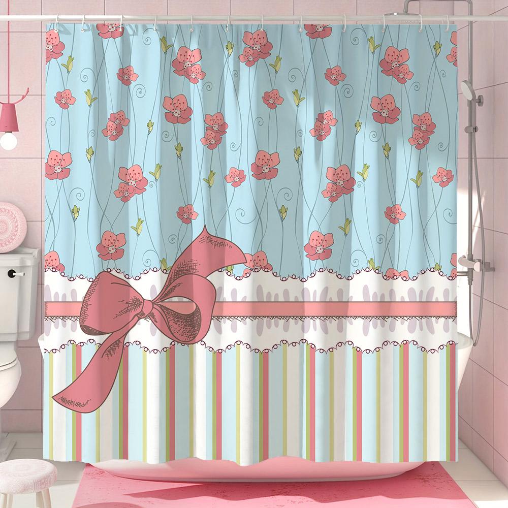Cute Pink Bow Shower Curtain Simple European Lace Stripe Minimalist Modern Polyester Shower Curtains Bathroom Decor With Hooks W60H190(CM)-1 Pcs
Cute Pink Bow Shower Curtain Simple European Lace Stripe Minimalist Modern Polyester Shower Curtains Bathroom Decor With Hooks W60H190(CM)-1 Pcs