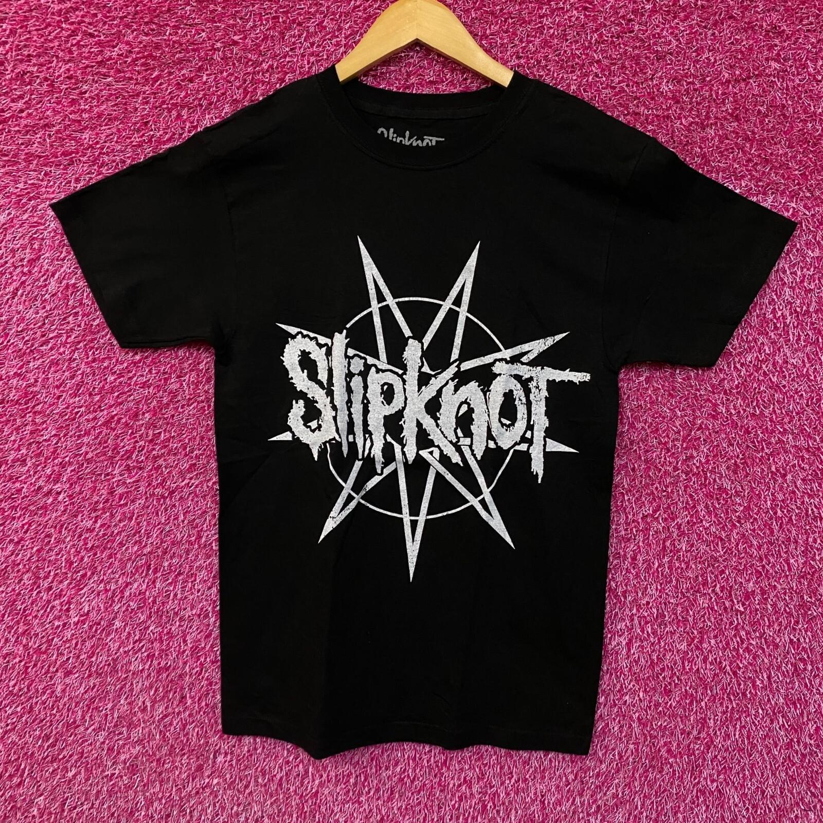 Slipknot Spell-Out Pentagram Logo Heavy Metal Band Tee S S
Slipknot Spell-Out Pentagram Logo Heavy Metal Band Tee S S