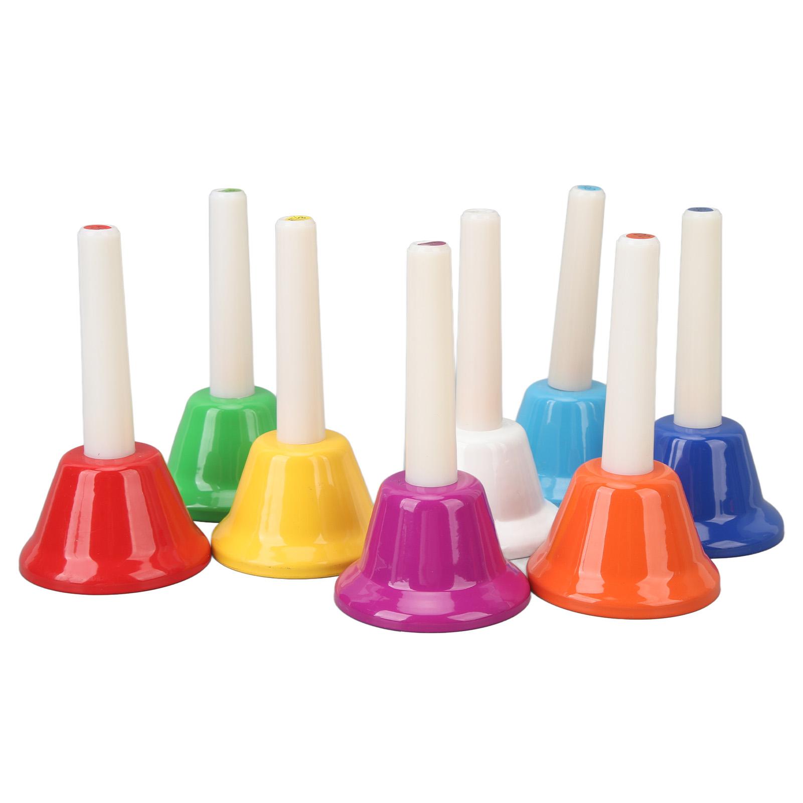 Hand Bell Set Colorful 8 Note Musical Alloy Handbells for Children Adult Wedding
Hand Bell Set Colorful 8 Note Musical Alloy Handbells for Children Adult Wedding