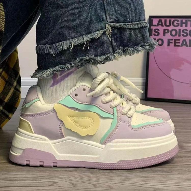Thick baseplate shoes women s 2025 spring new color matching sports fashion ins bread women s shoes student casual shoes tide 40 фіолетовий
Thick baseplate shoes women s 2025 spring new color matching sports fashion ins bread women s shoes student casual shoes tide 40 фіолетовий