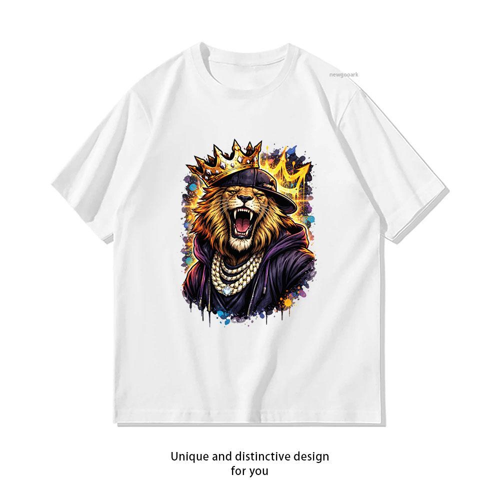 Rap Lion Streetwear Urban Music Illustration Hip Hop Lion King tshirt woman man Casual cotton printed t shirts S
Rap Lion Streetwear Urban Music Illustration Hip Hop Lion King tshirt woman man Casual cotton printed t shirts S
